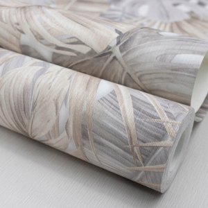 Vipro Group WALLPAPER 525227 GREY LEAVES (12) 2
