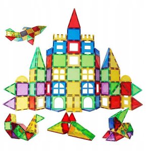 NoboKids Klocki Magnetyczne Konstrukcyjne Duże Panele 3D 4