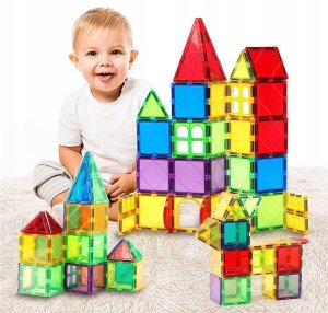 NoboKids Klocki Magnetyczne Konstrukcyjne Duże Panele 3D 6
