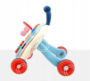 Sferazabawek Chodzik Jeździk Pchacz Stolik Edukacyjny Interaktywny Panel Dla Dzieci 5W1 12