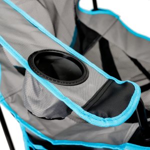 Mentor PLATINET CAMPING SET OF 2, FOLDING TABLE/ FOOTREST + CHAIR BLACK BLUE [45907] 3