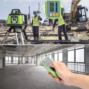Yato Huepar RL200HVG Zestaw laserów rotacyjnych krzyżowy samopoziomujący 360 7