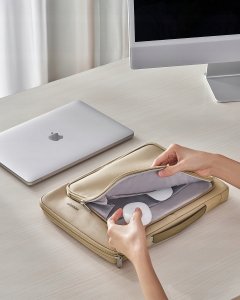 Torba Innostyle Torba na laptop 14" INNOSTYLE, wodoodporna, etui z paskiem, czarna 11