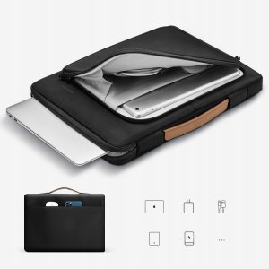 Torba Innostyle Torba na laptop 14" INNOSTYLE, wodoodporna, etui z paskiem, czarna 6