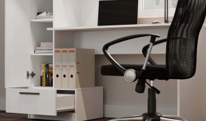 Biurko LVT Cosmo 1 Białe 143 cm x 50 cm 4