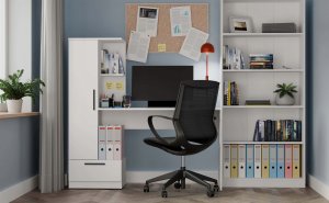Biurko LVT Cosmo 1 Białe 143 cm x 50 cm 6