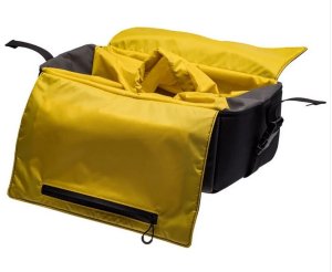 Basil Torba na bagażnik BLACKBURN GRID BASKET BAG black/yellow/grey, wodoodporna, 8,5-22L (NEW 2025) 3