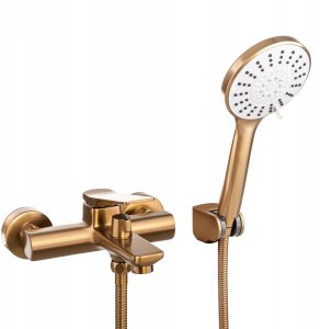 Bateria wannowa Invena MIXER BATH NERI WITH SHOWER SET COPPER 5