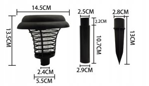 LTC ...LAMPA SOLARNA 2w1 KOMARY MUCHY Ozdobna UV NoBzzz 9