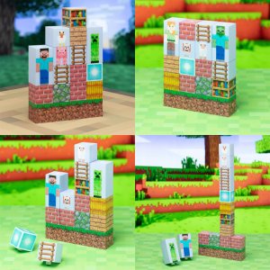 Lampka wtykowa do gniazdka Grajlandia Lampka Minecraft Block Building Light Bloki Edycja Postacie 5