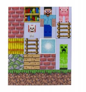 Lampka wtykowa do gniazdka Grajlandia Lampka Minecraft Block Building Light Bloki Edycja Postacie 8