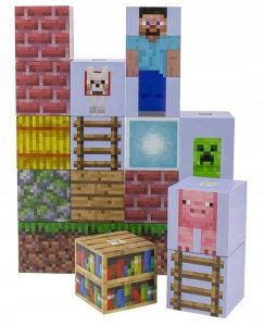Lampka wtykowa do gniazdka Grajlandia Lampka Minecraft Block Building Light Bloki Edycja Postacie 9