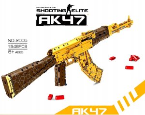 Grajlandia Ruchome klocki Konstrukcyjne Karabin AK47 1548 elementów 2