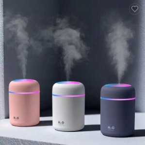 Dyfuzor zapachowy Grajlandia Nawilżacz Powietrza na USB 300ml - DYFUZOR LED - szary 8