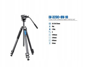 Statyw Mentor Leofoto statyw Manba LV-323C+BV-10 2