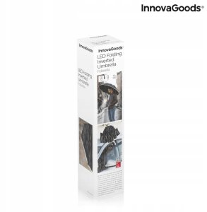 InnovaGoods Parasol odwrotnie składany ze światłem LED Folbrella 11