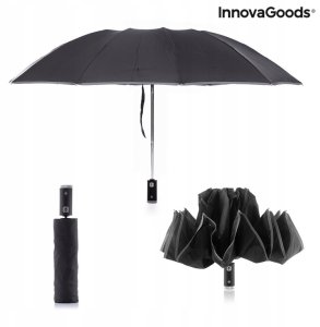 InnovaGoods Parasol odwrotnie składany ze światłem LED Folbrella 12