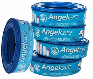 Abakus ABAKUS-POJEMNIK NA PIELUCHY KLASYCZNY +   5 WKŁADÓW ANGELCARE SZARY 14