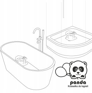 Maltex MALTEX - KRZESEŁKO DO KĄPIELI SMERFY      PANDA/ZABAWKI, SMERFOWY/BIAŁY 5