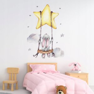 ROOM Decor SIPO-WS63025 NAKLEJKI NA ŚCIANĘ KRÓLIK HUŚTAWKA 5