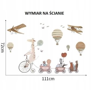 ROOM Decor SIPO-WS63031 NAKLEJKI NA ŚCIANĘ ŻYRAFA i PRZYJACIELE 4
