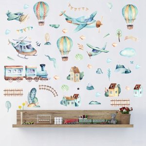 ROOM Decor SIPO-WS63024 NAKLEJKI NA ŚCIANĘ SAMOLOTY BALONY 3