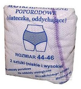 Majtki poporodowe Akuku HORIZON-MAJTKI POPORODOWE SIATKA 44-46 A 2 SZT 3
