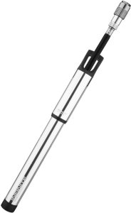 Lezyne Pompka ręczna BIRZMAN Infinite Apogee Road (Presta/Schrader), 160psi/11bar, Długość 255mm, CNC, Srebrna 2