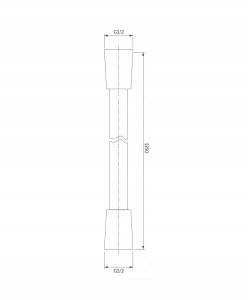 Wąż prysznicowy Zucchetti WĄŻ PRYSZNICOWY 125 CM ZŁOTY 4