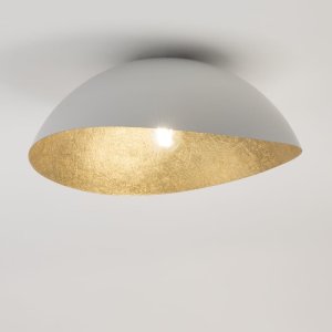 Lampa sufitowa Sigma Solaris M 40612 plafon sufitowy 1x60W E27 biały/złoty 2