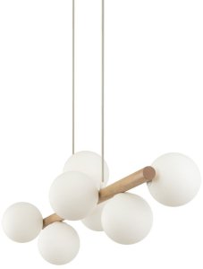 Lampa wisząca TKKRYWULT TK Lighting Estera 5905 lampa wisząca zwis 7x6W G9 drewniana/biała 4