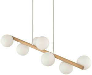 Lampa wisząca TKKRYWULT TK Lighting Estera 5905 lampa wisząca zwis 7x6W G9 drewniana/biała 8