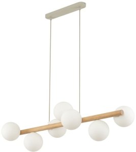 Lampa wisząca TKKRYWULT TK Lighting Estera 5905 lampa wisząca zwis 7x6W G9 drewniana/biała 10