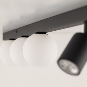 Lampa sufitowa TKKRYWULT TK Lighting Vox 10003 plafon lampa sufitowa 3x10W GU10 3x6W G9 czarny/biały 3