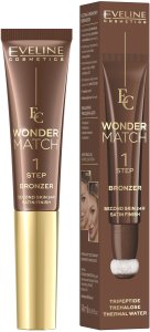 EVELINE KOLOROWKA EVELINE Wonder Match Ultrakremowy Bronzer w tubce z aplikatorem - nr 02 14 ml 3