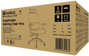 Fotel Sandberg ErgoFusion Gaming Chair Pro 10