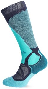 Bridgedale Skarpety narciarskie damskie Ski Mid Merino E Pattern - dark denim/aqua 41 - 43 3
