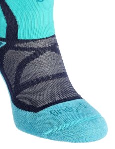 Bridgedale Skarpety narciarskie damskie Ski Mid Merino E Pattern - dark denim/aqua 41 - 43 4