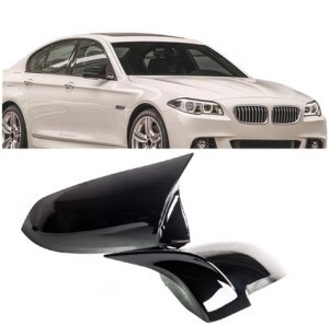 SWAG Zestaw osłon lusterek bocznych Gloss Black BMW 5 F10 5 F07 5 F11 F13 F12 F06 7 F01 F02 F03 F04 Facelift 2014-2017 3