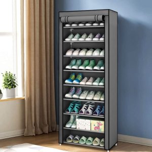 ModernHome Szafa tekstylna materiałowa garderoba z półkami na ubrania i buty ModernHome 9