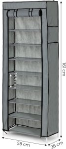 ModernHome Szafa tekstylna materiałowa garderoba z półkami na ubrania i buty ModernHome 10