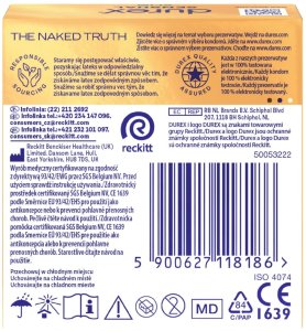 Durex  DUREX Sensual Slim Prezerwatywy supercienkie - zwężony kształt 1 op.-3 sztuki 2
