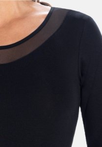 Gatta Body damskie z wiskozy Amber czarne Czarny L 2
