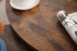 Mebel Elite Ława okrągła loftowa ELLA A brąz rustykalny 3