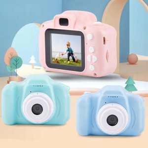 Impossible APARAT CYFROWY DLA DZIECI Dziecka Fotograficzny Kamera Różowy + KARTA 4GB 5