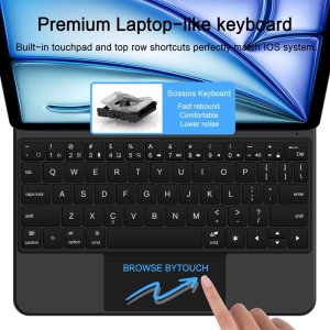 4kom.pl TECH-PROTECT SMARTCASE MAGNETIC + KEYBOARD IPAD AIR 10.9” 4 / 5 / 2020-2022 / 11” 6 / 7 / 2024-2025 BLACK 7