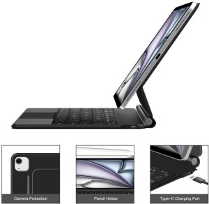 4kom.pl TECH-PROTECT SMARTCASE MAGNETIC + KEYBOARD IPAD PRO 12.9” 4 / 5 / 6 / 2020-2022 / AIR 13” 1 / 2 / 2024-2025 BLACK 8