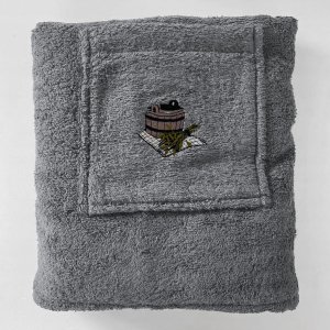 ZOLLNER SAUNA APRON GRAY 55X150 4