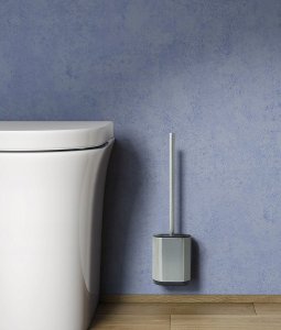 Gedy BIAGIO TOILET BRUSH HOLDER BRUSHED 2