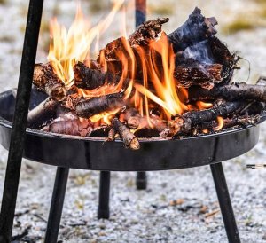 Palenisko ogrodowe GQ8 GRILL OGRODOWY OGNISKOWY TRÓJNÓG +    PALENISKO 7